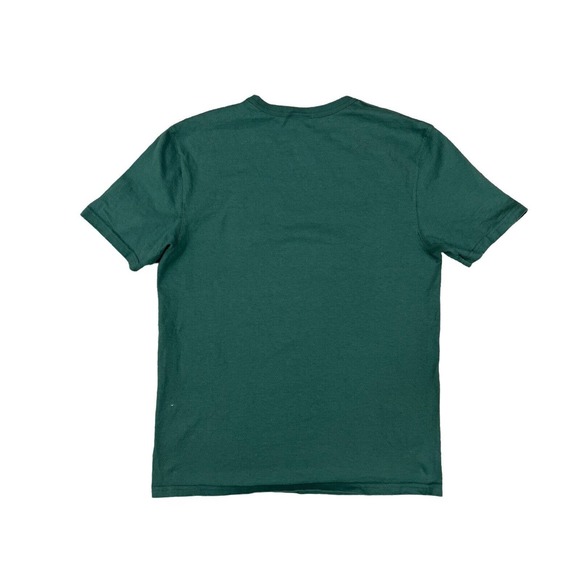 Champion Green Crew‎ Neck Short Sleeve T-shirt Sz M C Logo - Picture 2 of 6